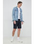 Armani Exchange Памучен къс панталон в червено - Pepit.bg
