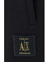 Armani Exchange Памучен къс панталон в черно - Pepit.bg