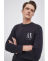 Armani Exchange Памучна блуза с дълги ръкави - Pepit.bg
