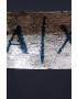 Armani Exchange Памучна тениска в тъмносиньо - Pepit.bg