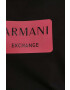 Armani Exchange Памучна тениска в черно - Pepit.bg