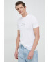 Armani Exchange Памучна тениска в бяло с принт - Pepit.bg