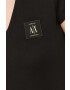 Armani Exchange Памучна тениска в черно - Pepit.bg