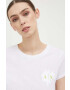 Armani Exchange Памучна тениска в бяло - Pepit.bg