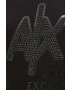 Armani Exchange Памучна тениска в черно - Pepit.bg