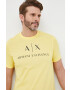 Armani Exchange Памучна тениска в бяло - Pepit.bg