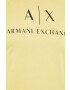Armani Exchange Памучна тениска в бяло - Pepit.bg