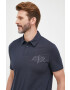 Armani Exchange Памучна тениска с яка - Pepit.bg