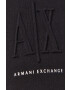 Armani Exchange Панталон дамски в черно с изчистен дизайн - Pepit.bg