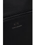 Armani Exchange Раница мъжки в черно голям размер с изчистен дизайн - Pepit.bg