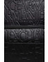Armani Exchange Раница в черно голям размер с десен - Pepit.bg