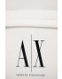 Armani Exchange Раница в бяло малък размер с принт - Pepit.bg