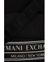 Armani Exchange Раница в черно голям размер с принт - Pepit.bg