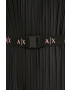Armani Exchange Рокля в черно среднодълъг модел разкроен модел - Pepit.bg
