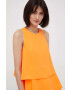 Armani Exchange Рокля в оранжево къс модел със стандартна кройка - Pepit.bg
