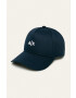 Armani Exchange Шапка в тъмносиньо с апликация - Pepit.bg