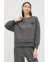 Armani Exchange Суичър в тъмносиньо с качулка с изчистен дизайн - Pepit.bg