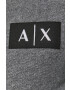Armani Exchange Суичър в тъмносиньо с качулка с изчистен дизайн - Pepit.bg