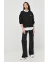 Armani Exchange Суичър мъжки в черно с принт - Pepit.bg