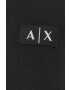 Armani Exchange Суичър мъжки в черно с принт - Pepit.bg