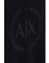 Armani Exchange Суичър дамски в черно с изчистен дизайн - Pepit.bg