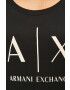 Armani Exchange Памучна тениска в тъмносиньо - Pepit.bg