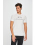Armani Exchange Тениска в бяло с принт - Pepit.bg