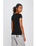 Armani Exchange Памучна тениска в черно - Pepit.bg