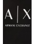 Armani Exchange Памучна тениска в черно - Pepit.bg
