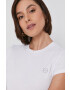 Armani Exchange Топ в бяло - Pepit.bg