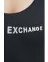 Armani Exchange Цял бански в черно с мека чашка - Pepit.bg