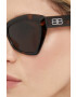 Balenciaga Слънчеви очила BB0271S в кафяво - Pepit.bg
