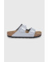 Birkenstock Чехли Patent Alloy дамски в сиво - Pepit.bg