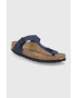 Birkenstock Джапанки Gizeh дамски в черно с равна подметка - Pepit.bg