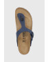 Birkenstock Джапанки Gizeh дамски в черно с равна подметка - Pepit.bg