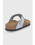 Birkenstock Джапанки Gizeh дамски в сребристо с равна подметка - Pepit.bg