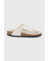 Birkenstock Джапанки дамски в кремаво с равна подметка - Pepit.bg