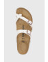 Birkenstock Джапанки Mayari дамски в кремаво с равна подметка - Pepit.bg