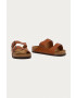 Birkenstock Кожени чехли Arizona в кафяво - Pepit.bg