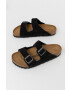 Birkenstock Кожени чехли Arizona мъжки в черно - Pepit.bg