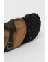 Birkenstock Кожени чехли дамски в черно с равна подметка - Pepit.bg