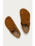 Birkenstock Кожени чехли мъжки в кафяво - Pepit.bg