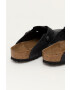 Birkenstock Велурени чехли Boston SFB в черно 59461 - Pepit.bg