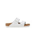 Birkenstock Кожени чехли Arizona в бяло 1025048 - Pepit.bg