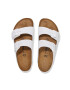 Birkenstock Кожени чехли Arizona в бяло 1025048 - Pepit.bg