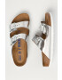 Birkenstock Кожени чехли Arizona SFB в сребристо 1005961 - Pepit.bg