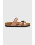 Birkenstock Кожени чехли Franca Injected Rivets SFB в розово 1024261 - Pepit.bg