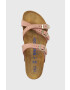 Birkenstock Кожени чехли Franca Injected Rivets SFB в розово 1024261 - Pepit.bg