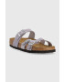 Birkenstock Кожени чехли Franca SFB в лилаво 1024270 - Pepit.bg