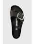 Birkenstock Кожени чехли Madrid дамски в златисто - Pepit.bg